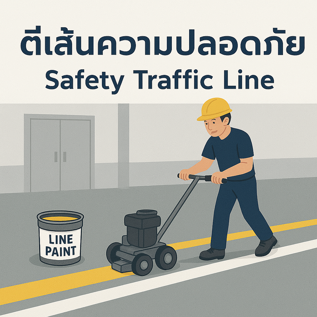 ตีเส้นความปลอดภัย | Safety Traffic Line